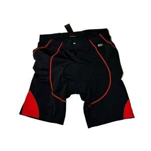 Men’s Santic cycling shorts size 2XL black/red